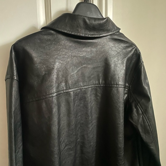 Dynamite faux leather button up jacket - Picture 3 of 4